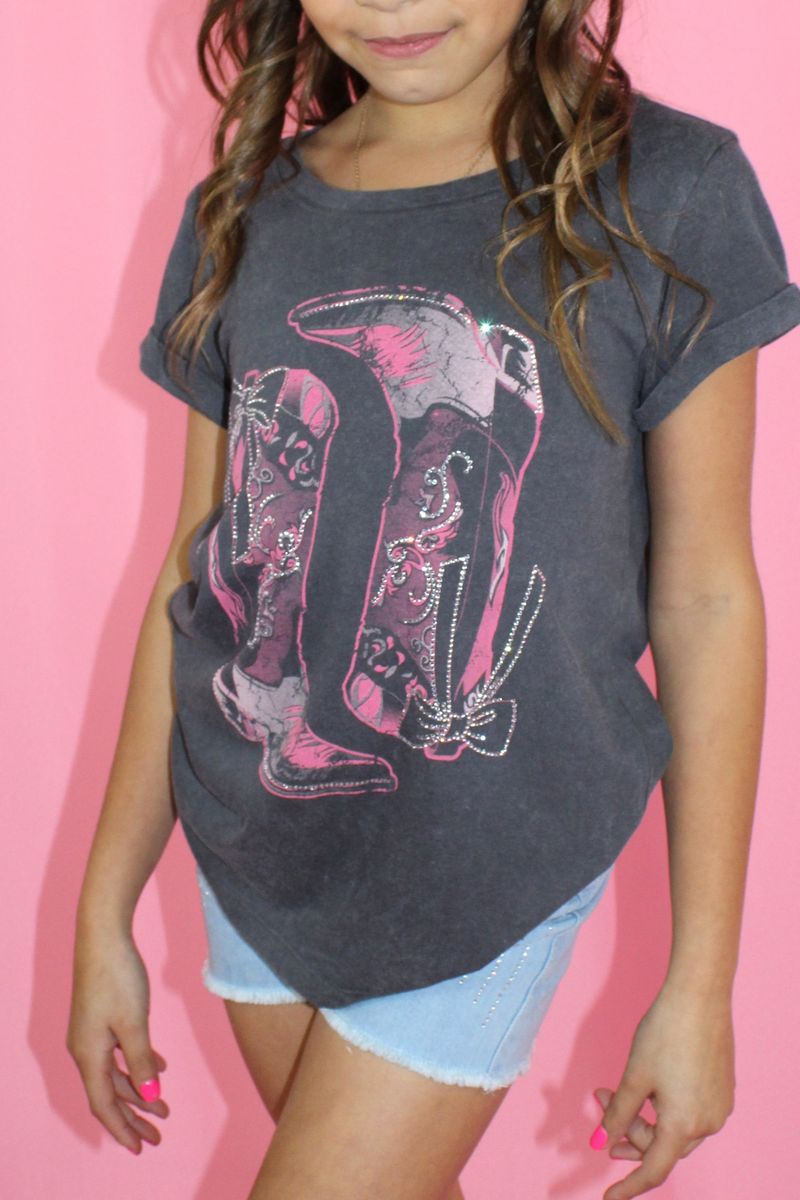 Rhinestone Boots Tee