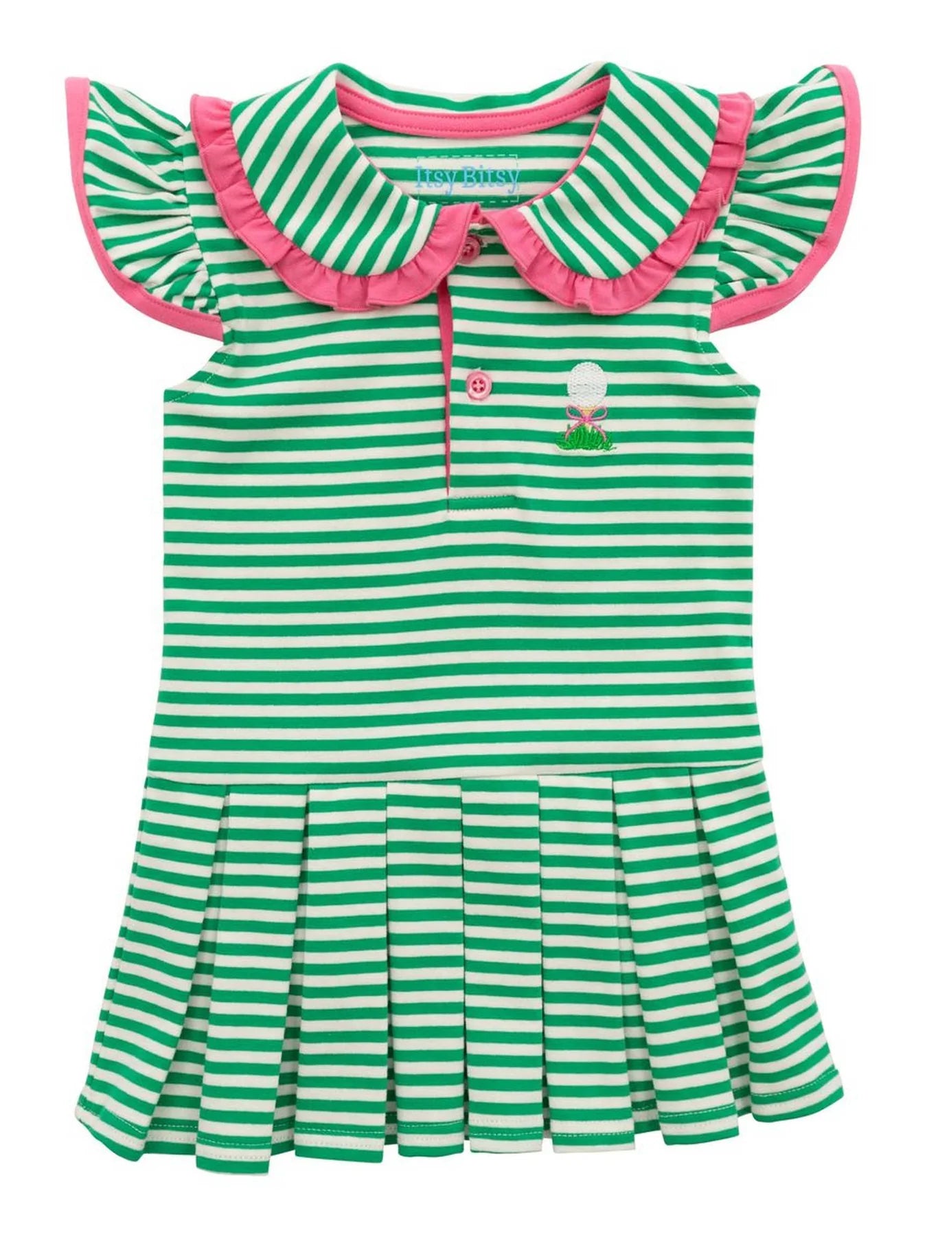 Green Striped Golf Skirted Bubble