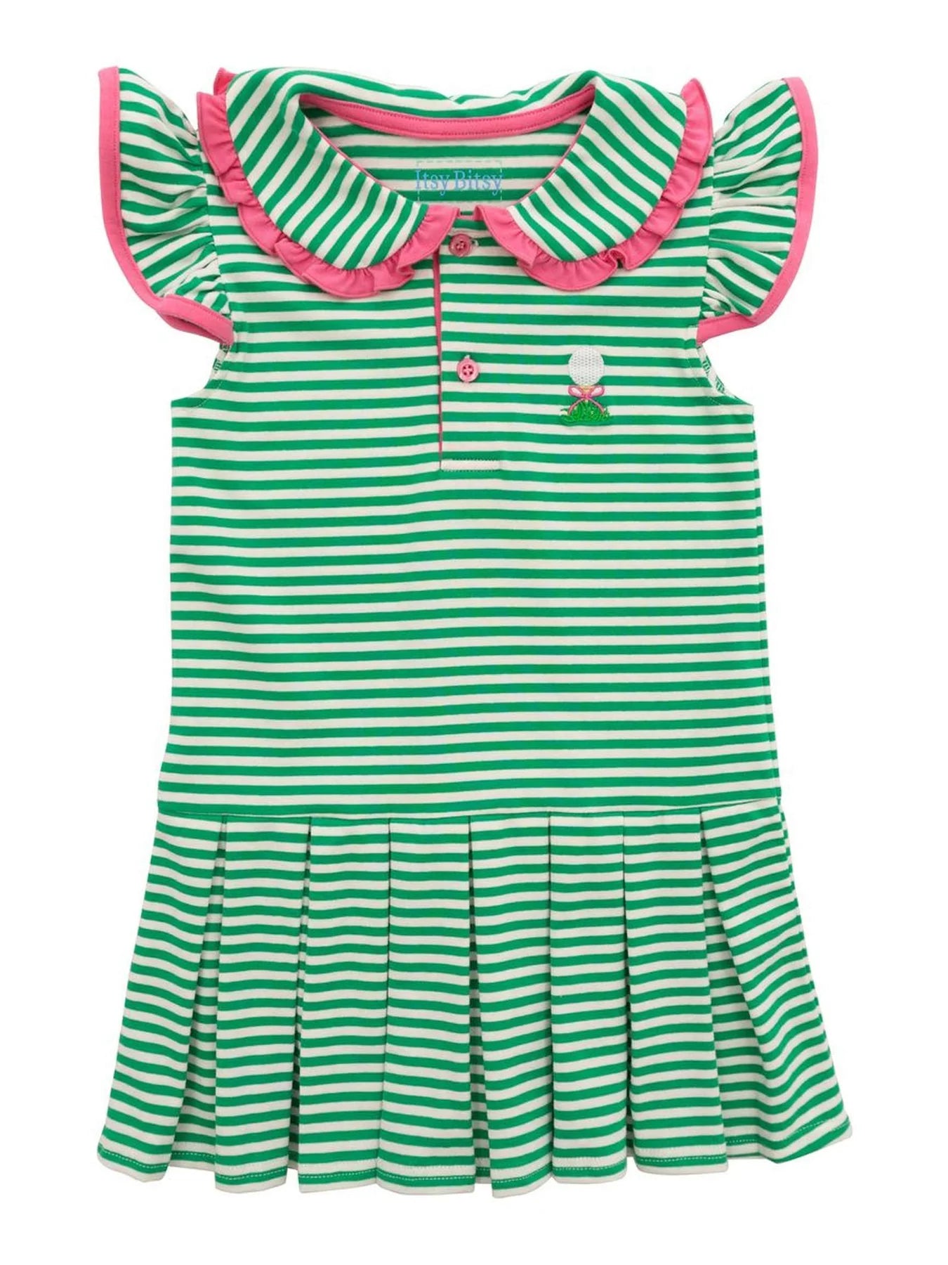 Green Striped Golf Dress