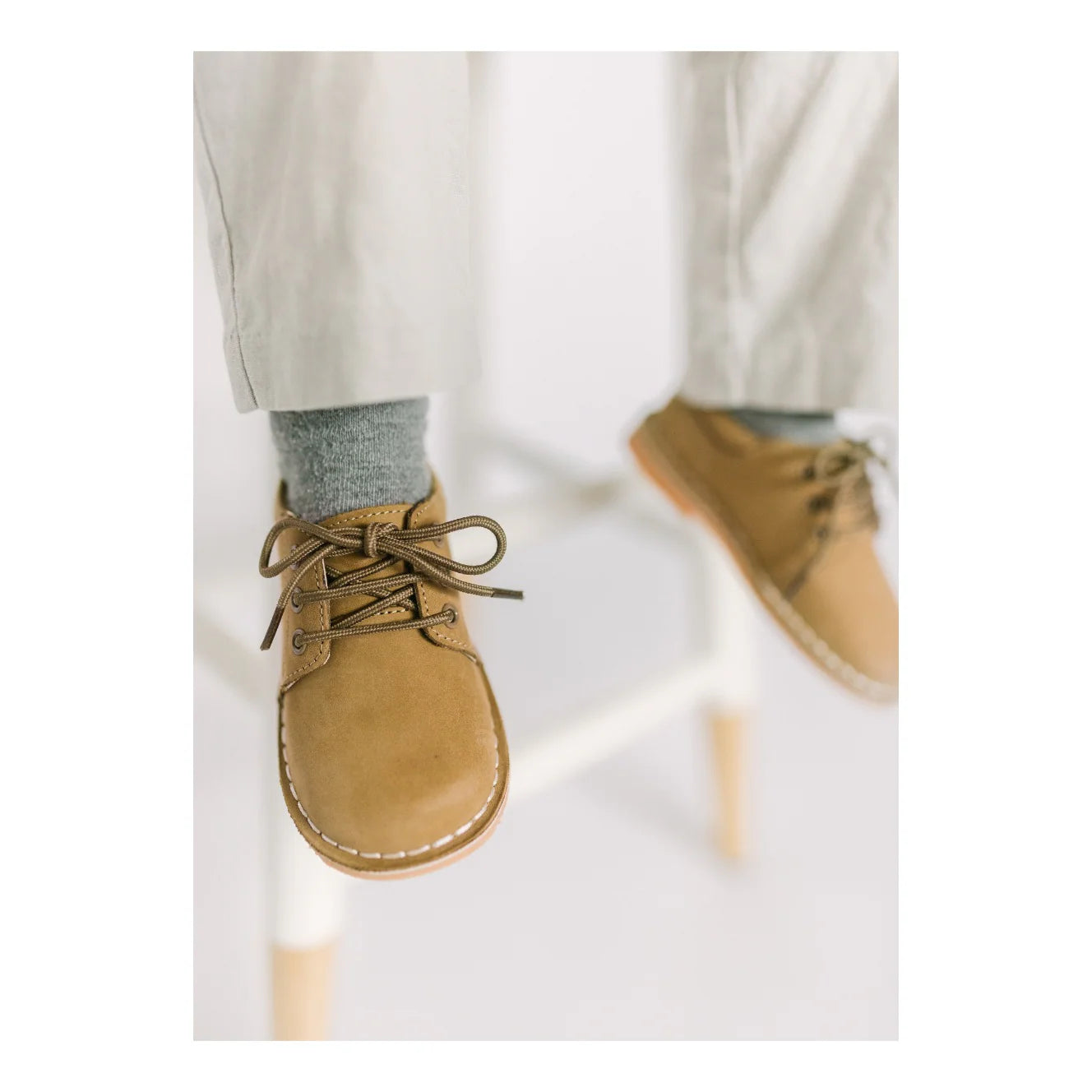 Tyler Nubuck Khaki Lace Up Shoe