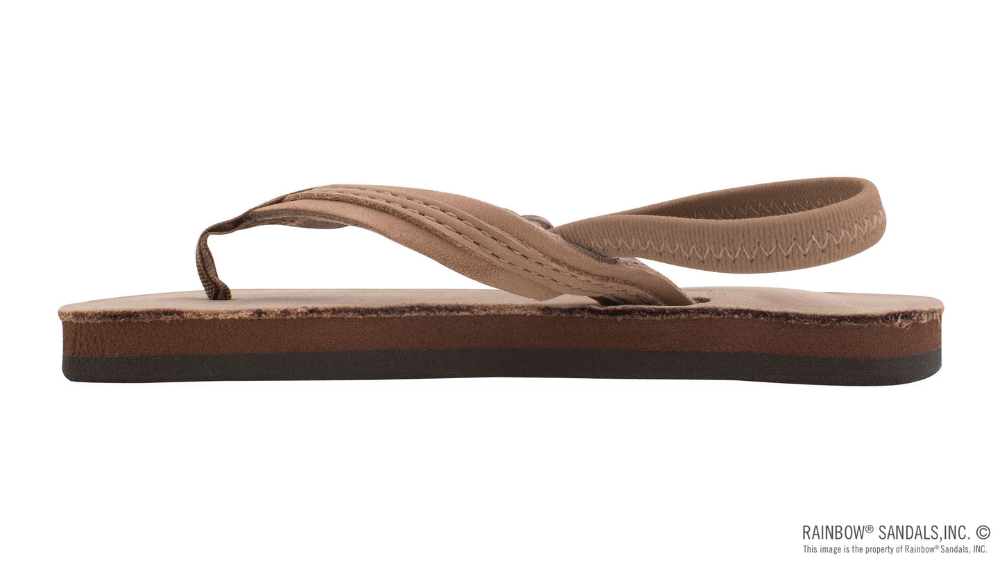 Kids Flirty Braidy - Dark Brown Leather
