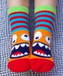 Monster Fuzzy Non-Skid Slipper Socks 2 Pair Pack