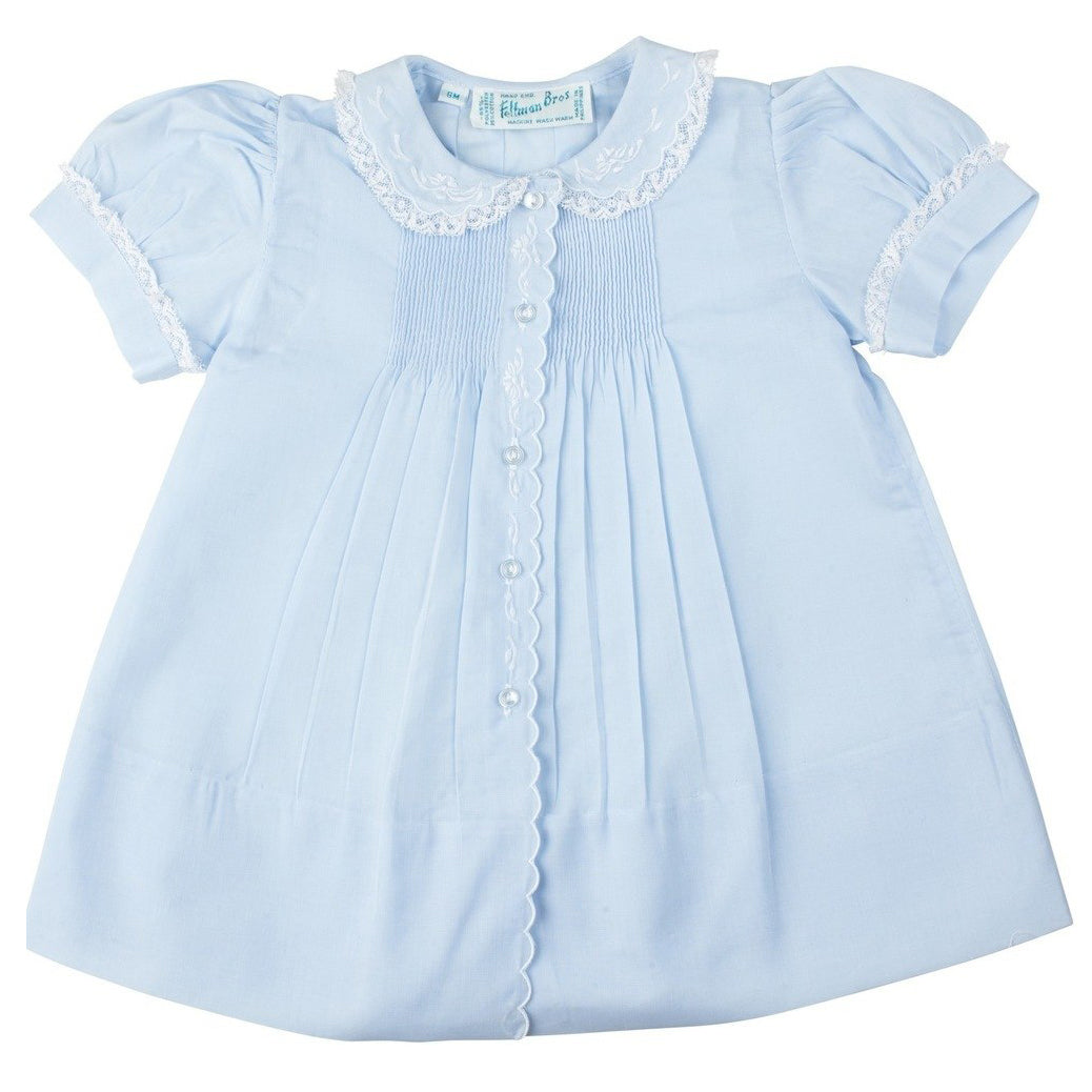Scalloped Trim Slip Dress - Blue