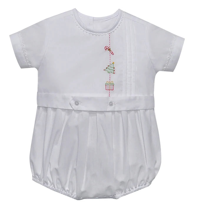 White Sage Short Set- Christmas Embroidery