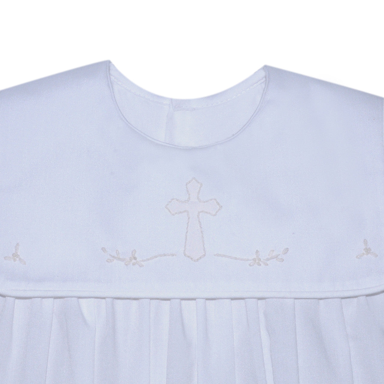 White Ellis Boy Romper- Cross