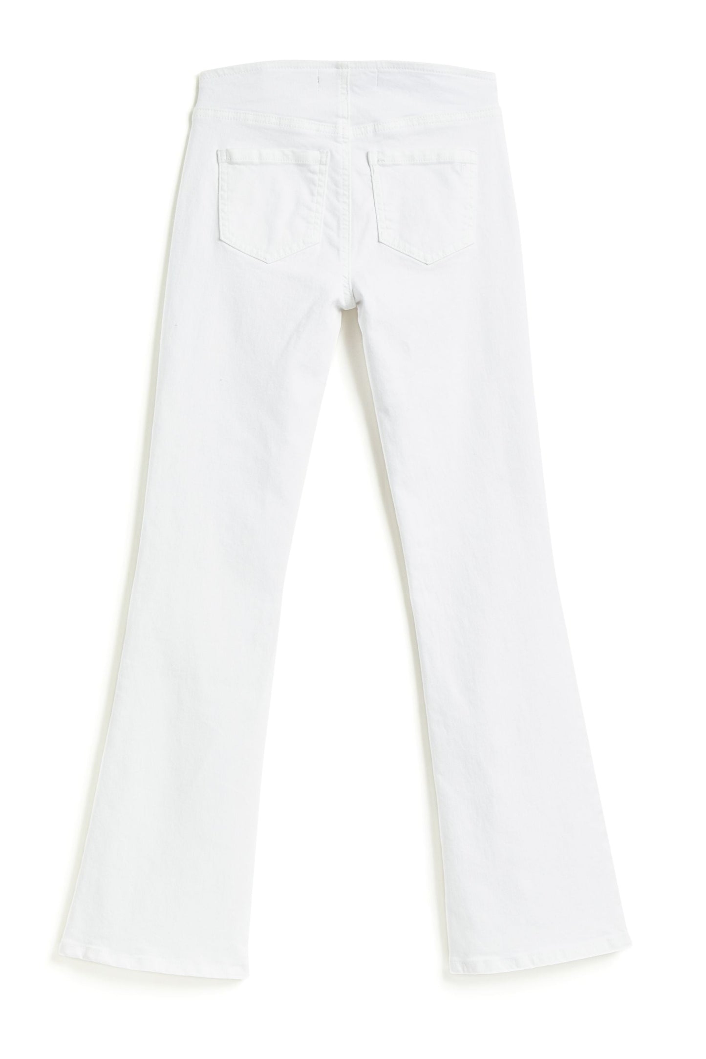 Pull On Flair Jeans - White