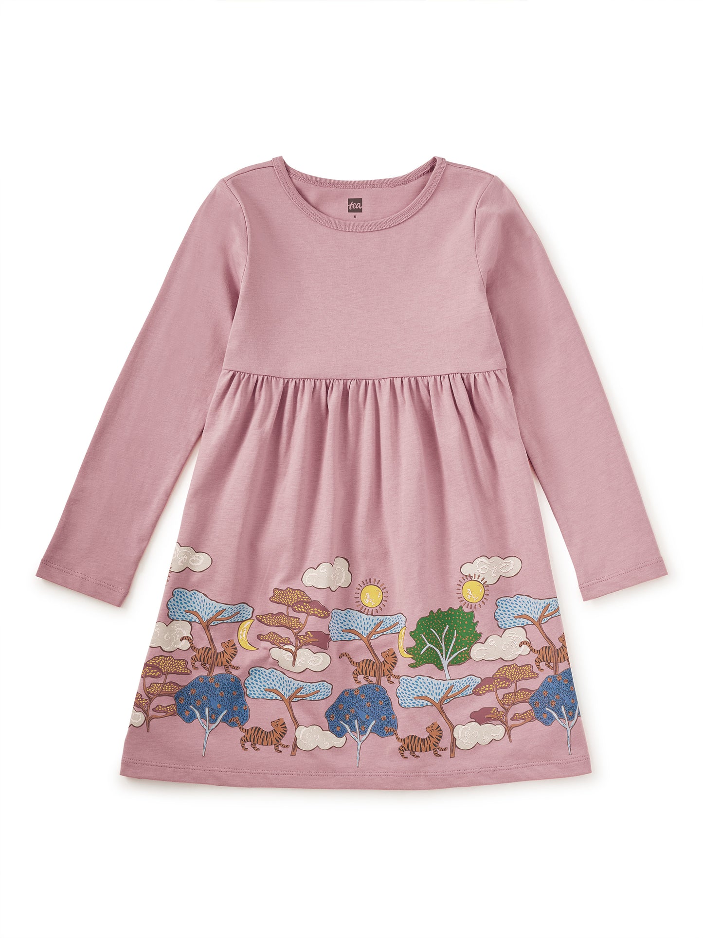 Tiger Story Skirted Dress