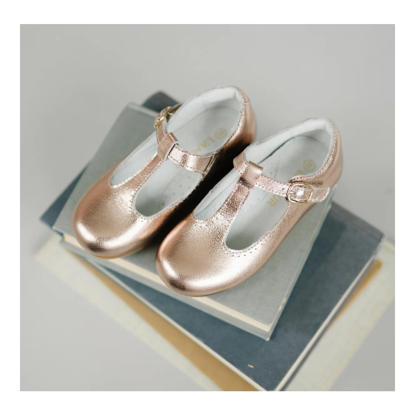 Eleanor T-Strap Flat - Rosegold