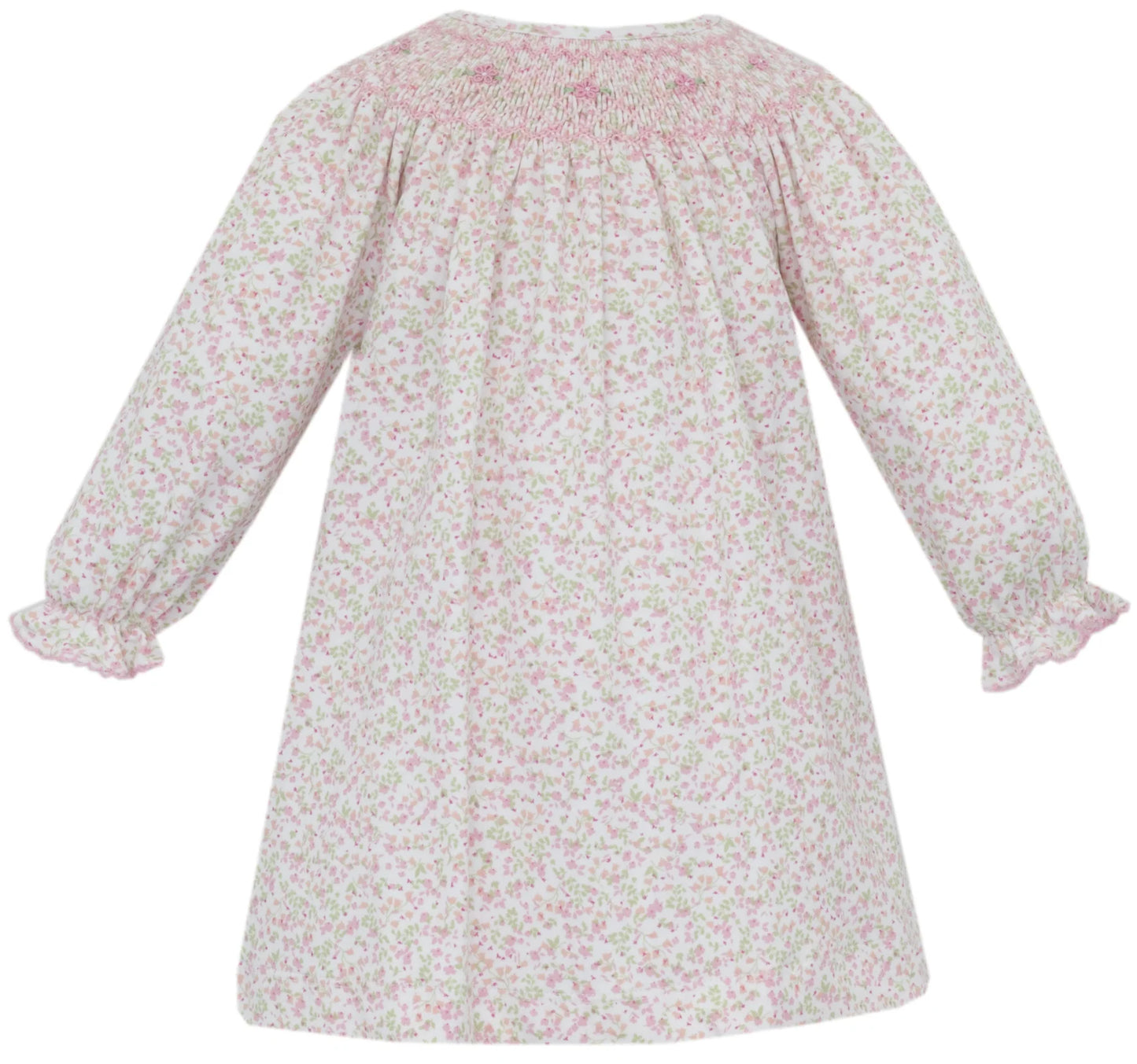 Harper Pink Floral Bishop Dress