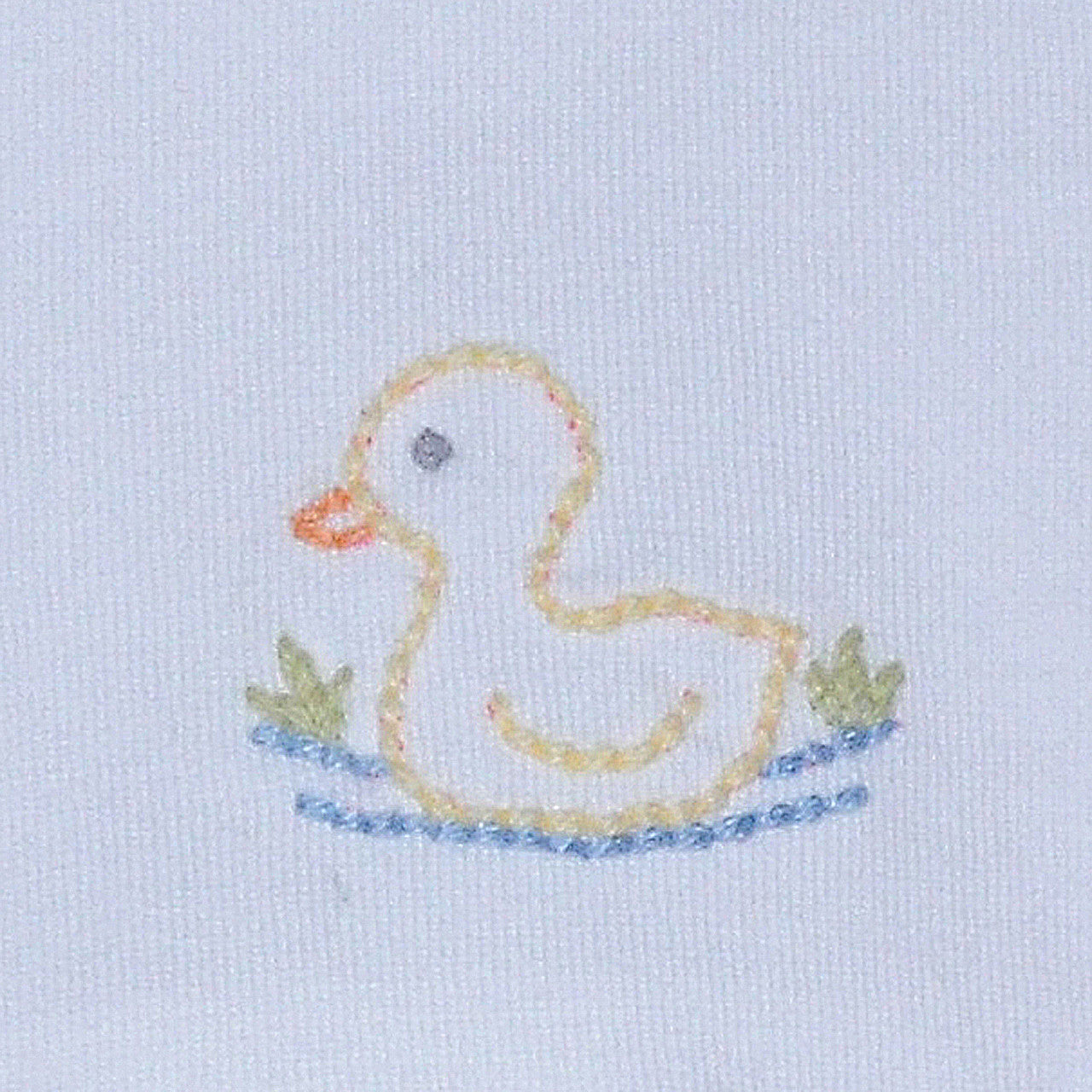White Brennan Girl Diaper Set- Duckies