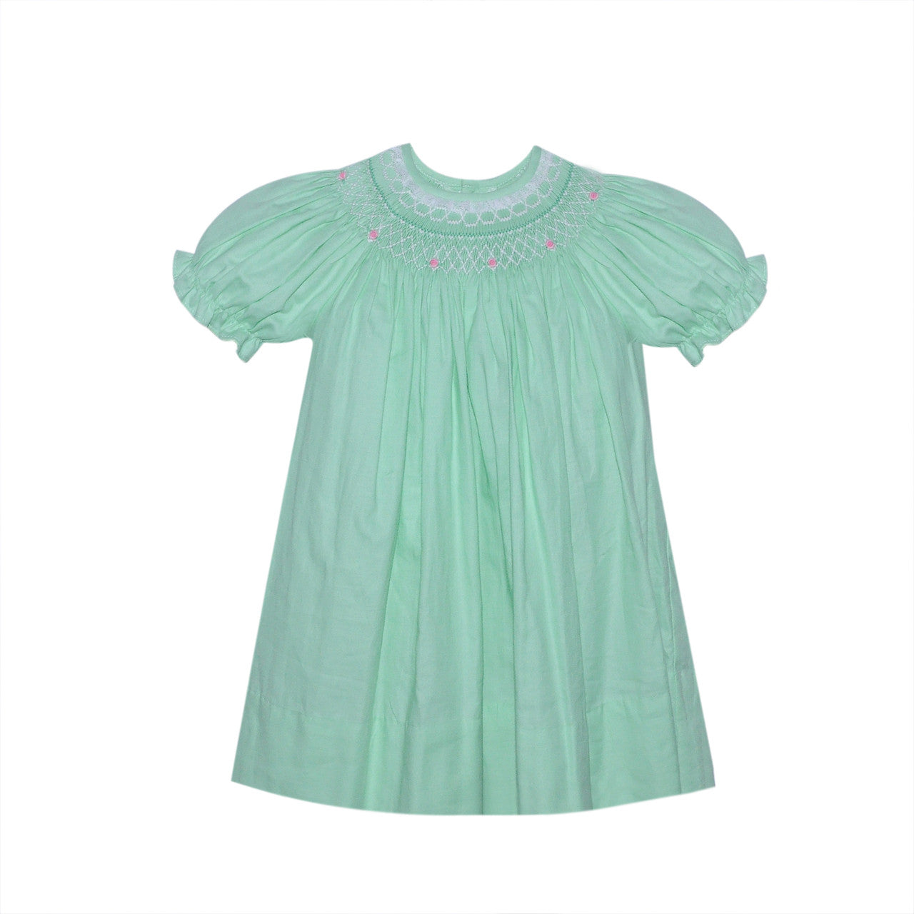 Lime Green Georgette Bishop Dress