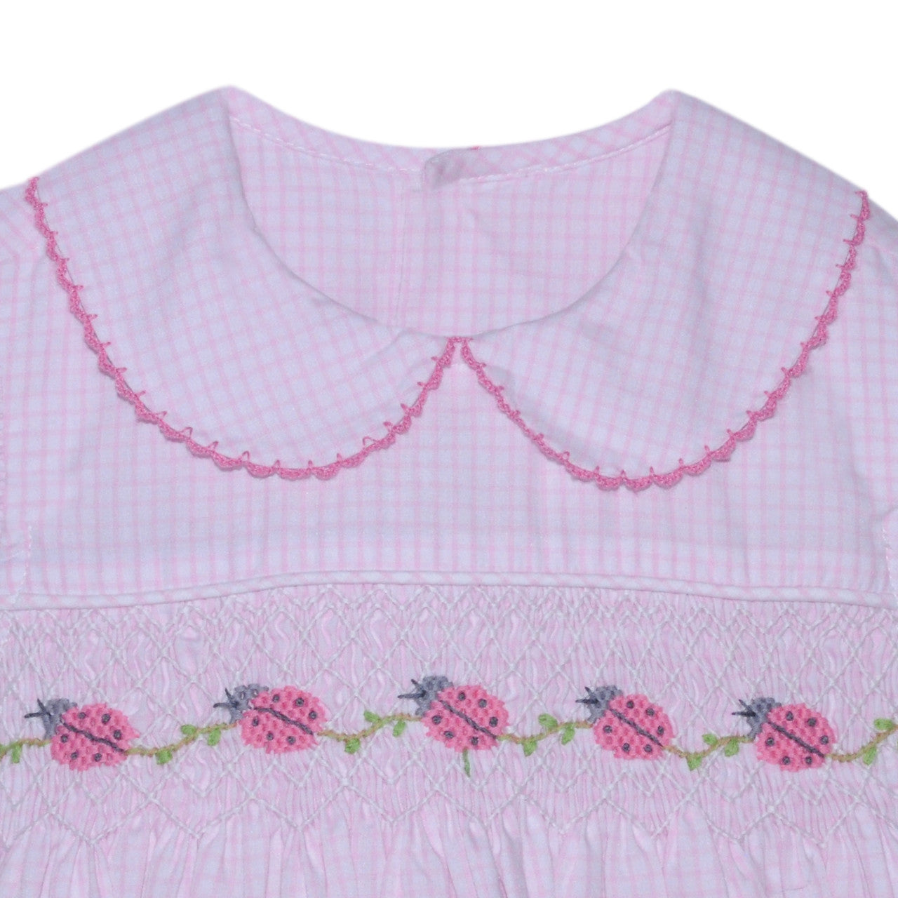 Pink Frances Dress- Ladybugs