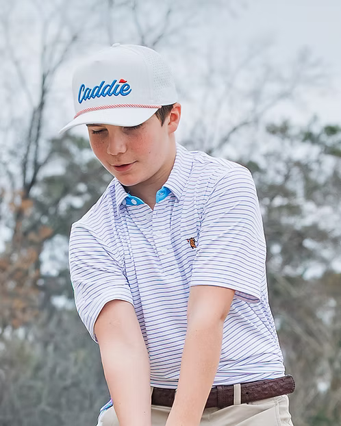 Youth Range Polo - Pink/Blue