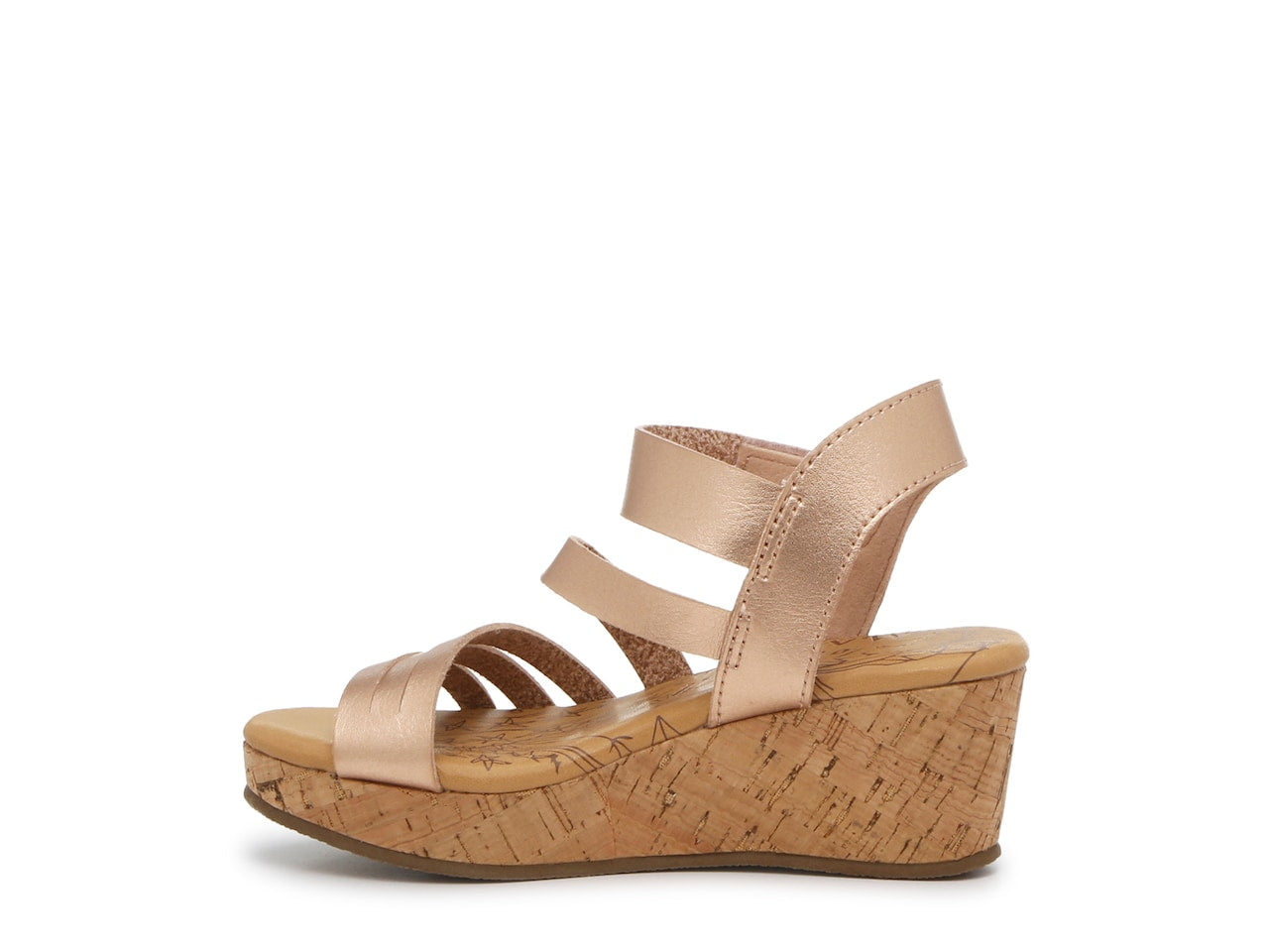 Leddy-K Rose Gold Wedge Sandal