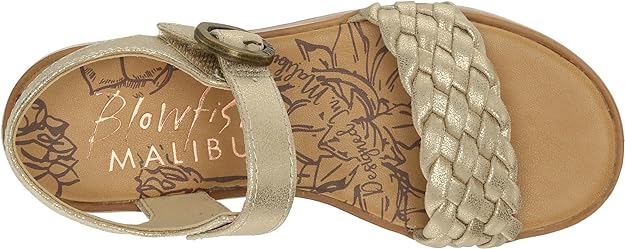 Jasmine-K Karat Gold Leather Sandal