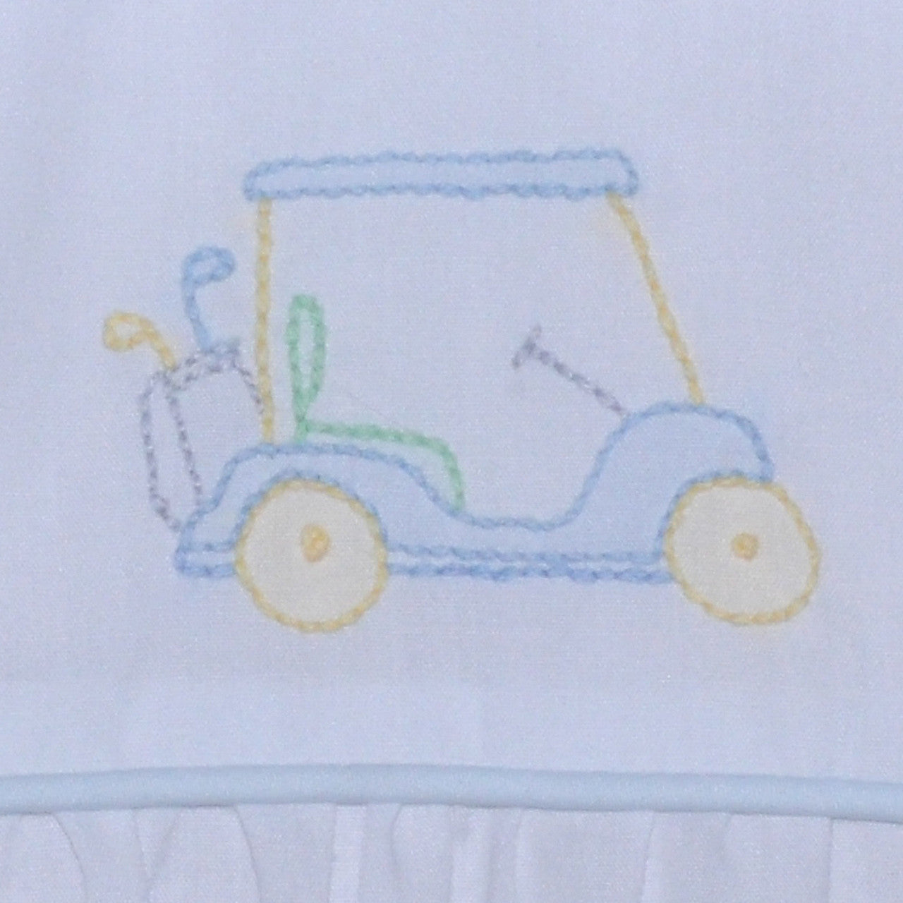 White Brady Boy Bubble Golf Cart
