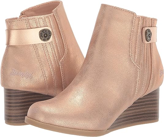 Girls Pastel-K Wedge Boot - Rose Gold