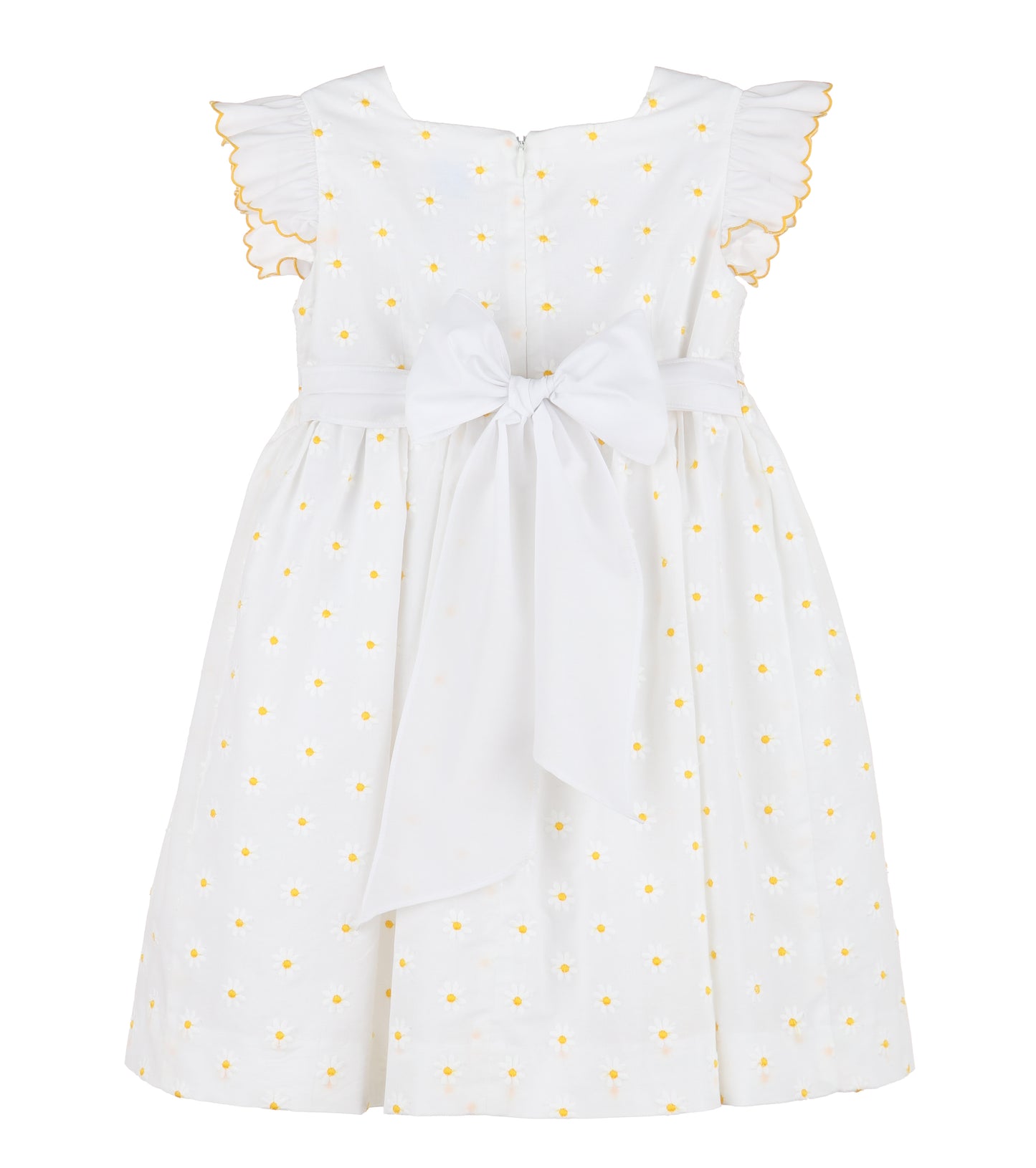 Daisies Smock Dress - Yellow