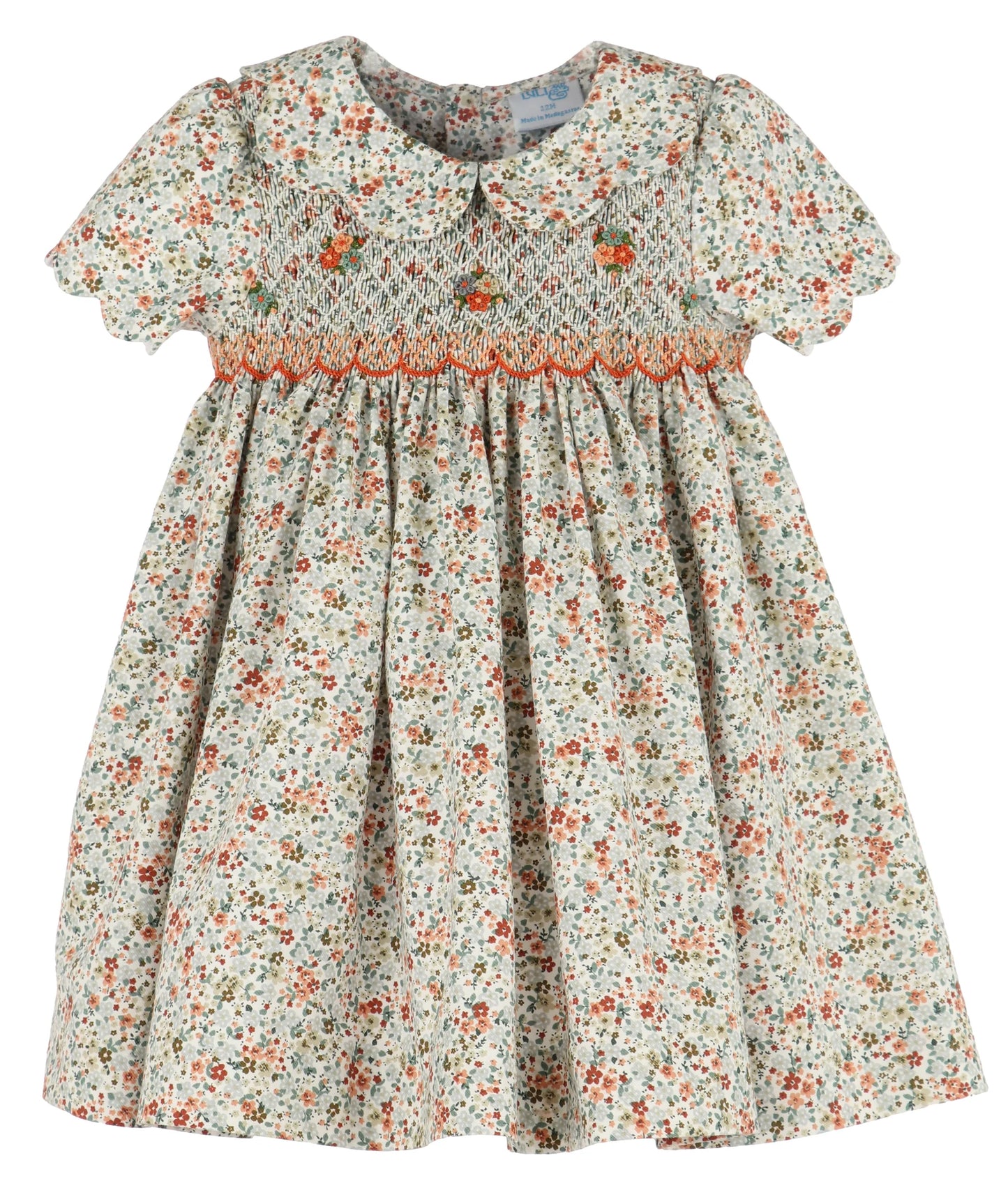 Autumn Glow Smocked Dress