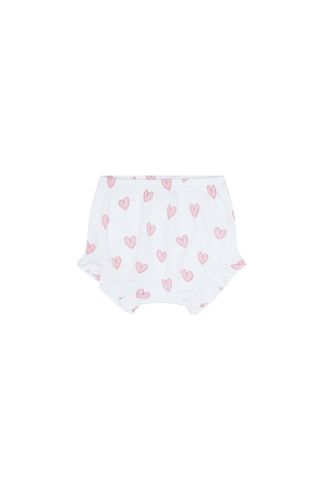 Pink Heart Print Onesie Set: Pink / 0 - 3M
