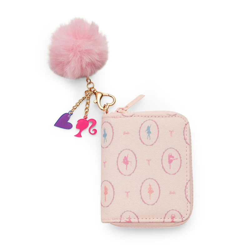 Barbie Camo Dance Zip Wallet w/ Pom Charm