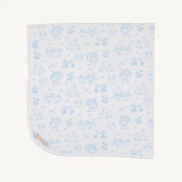 Baby Buggy Blanket Beale Street Blue