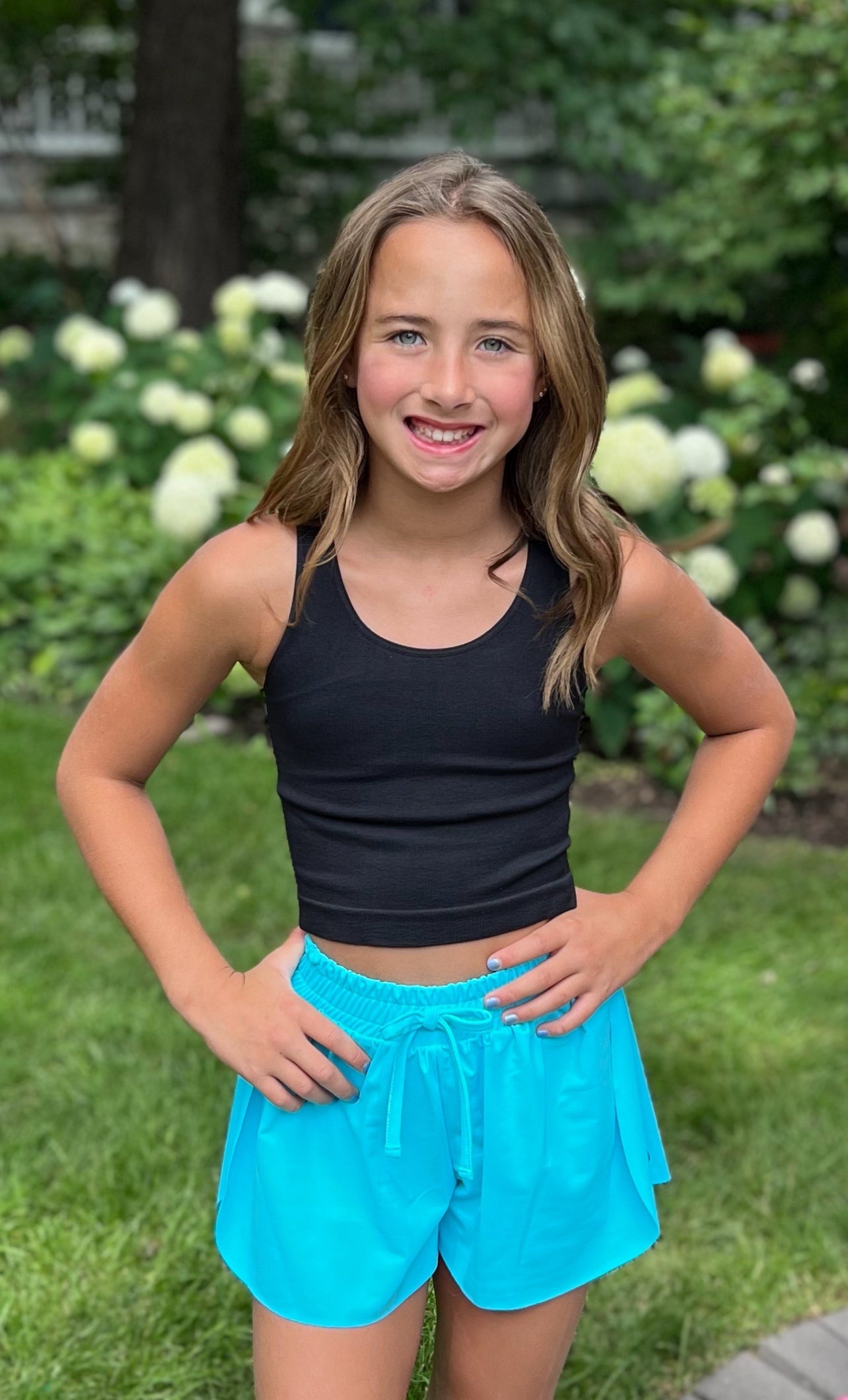 Cross Back Athleisure Top - Black