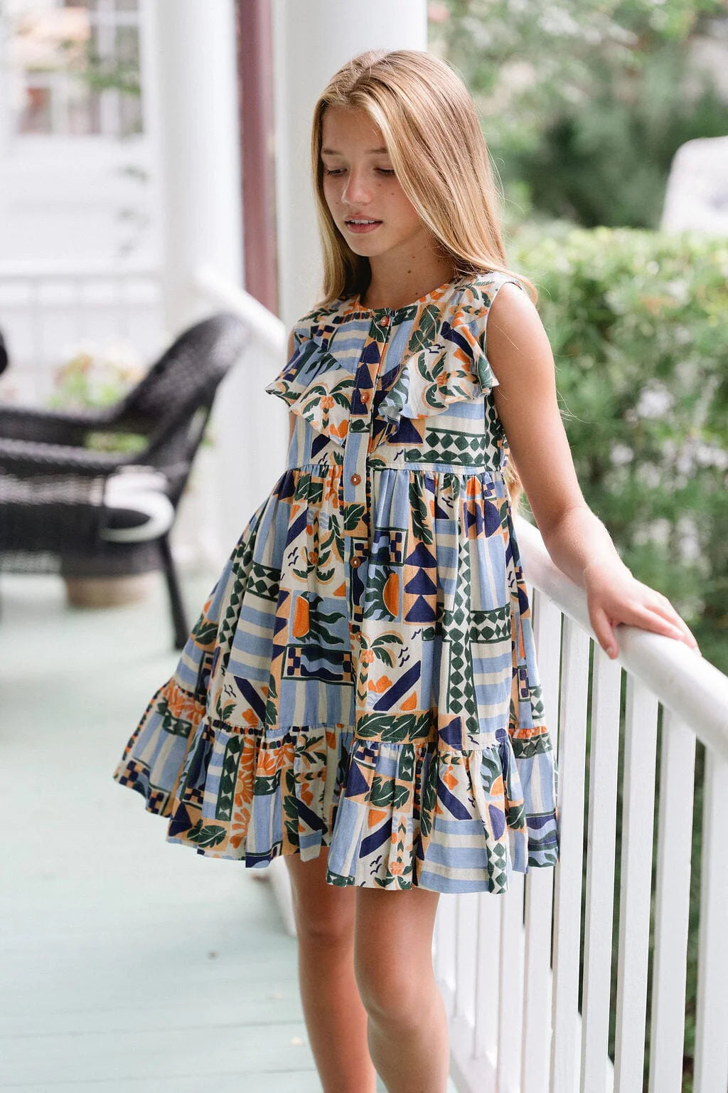 Savannah Dress- Carolina Blue
