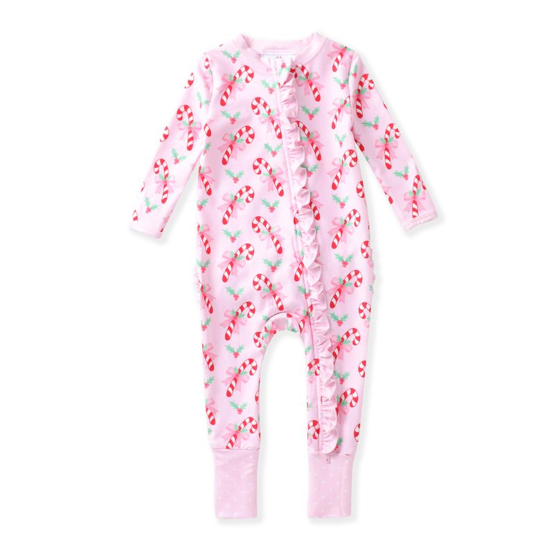 Butterknit Layette- Pink Candy Cane