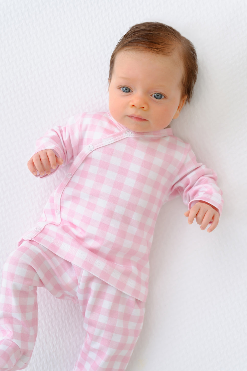 Cameron Cross Front Set - Pink Gingham