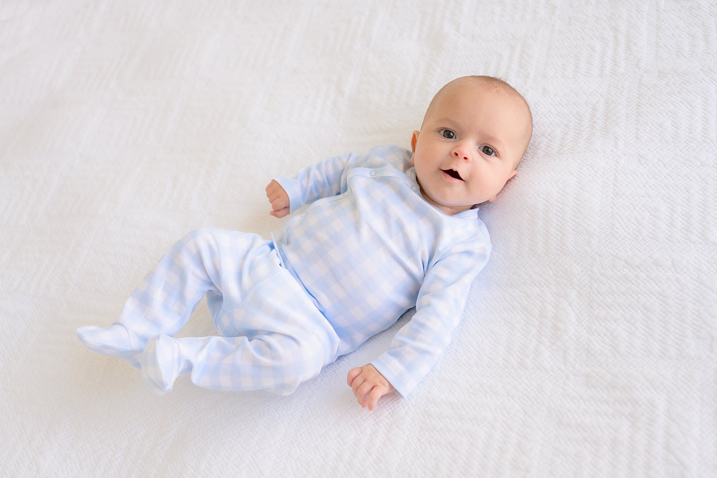 Cameron Cross Front Set - Blue Gingham