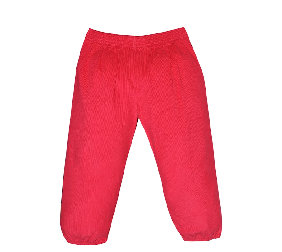 Cord Logan Pant- Red
