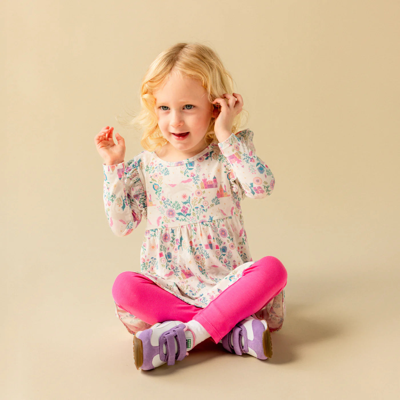 Tail of Magic Modal Magnetic Kids Dress & Legging Set