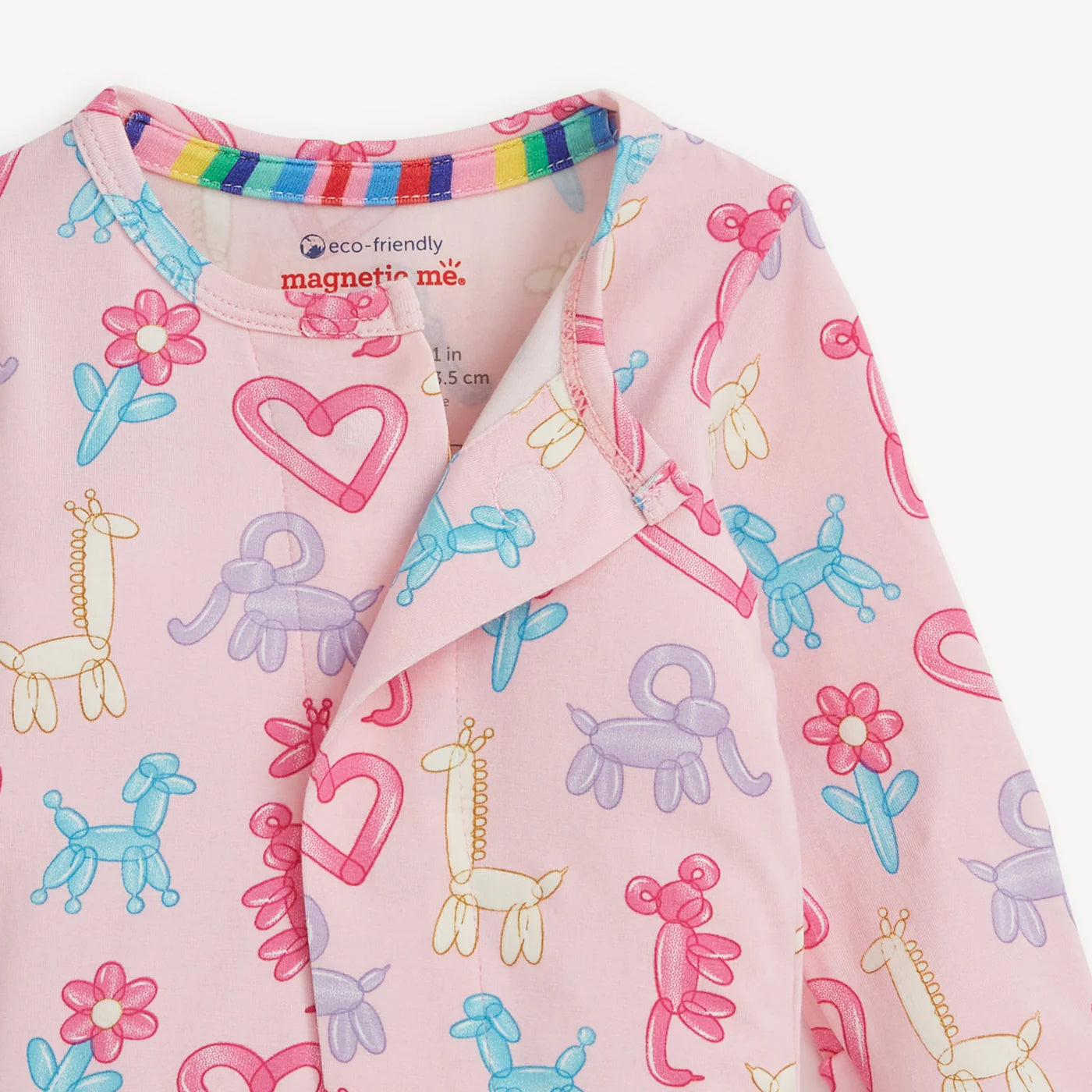 Pink Party Animals Glow in the Dark Modal Magnetic Footie