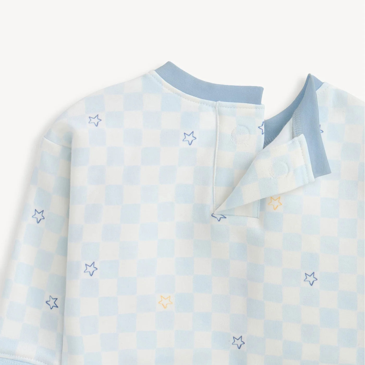 Grey Checkerboard Brushed Fleece Sweatsuit