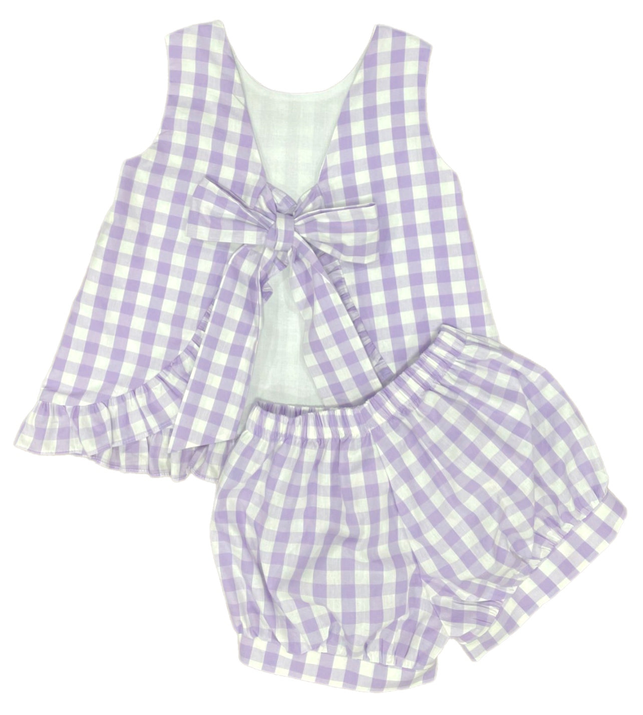 Mae Swing Banded Short Set - Lavender