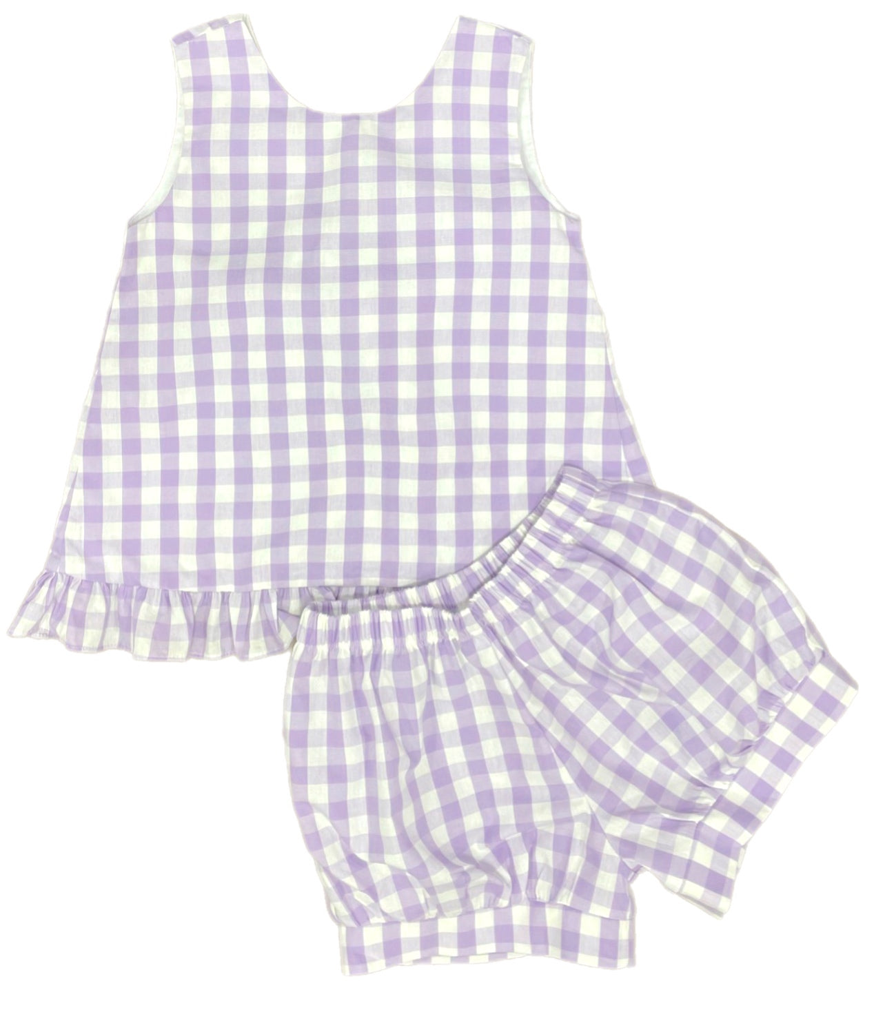 Mae Swing Banded Short Set - Lavender