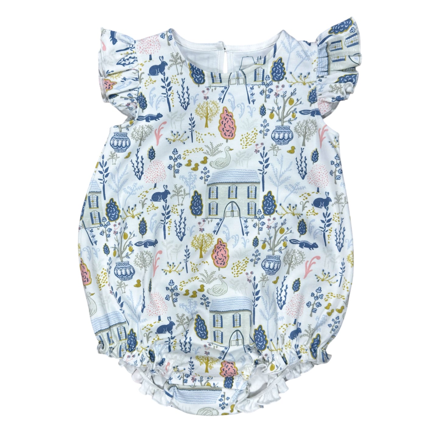 Girls Sleeveless Classic Bubble - English Countryside