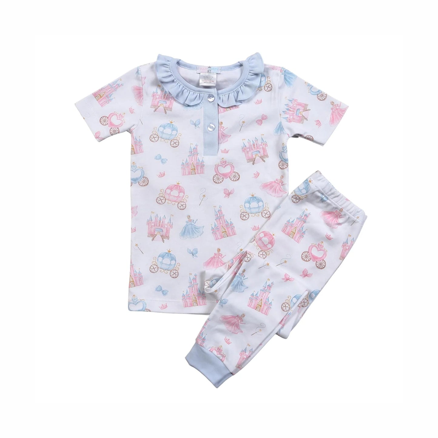 Princess and Castles Floral Pima Two Pcs Loungewear
