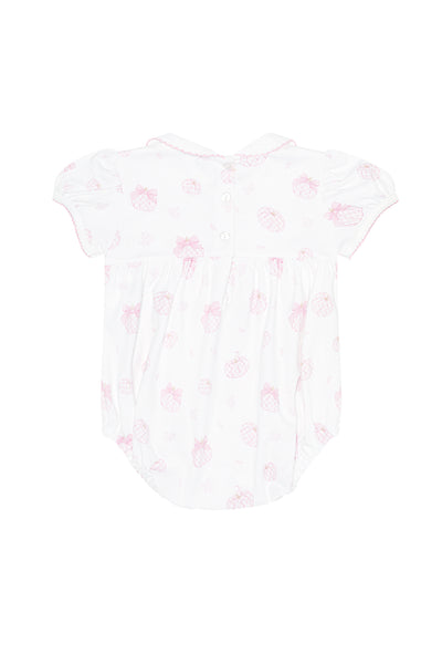 Pink Pumpkin Patch Smocked Bubble