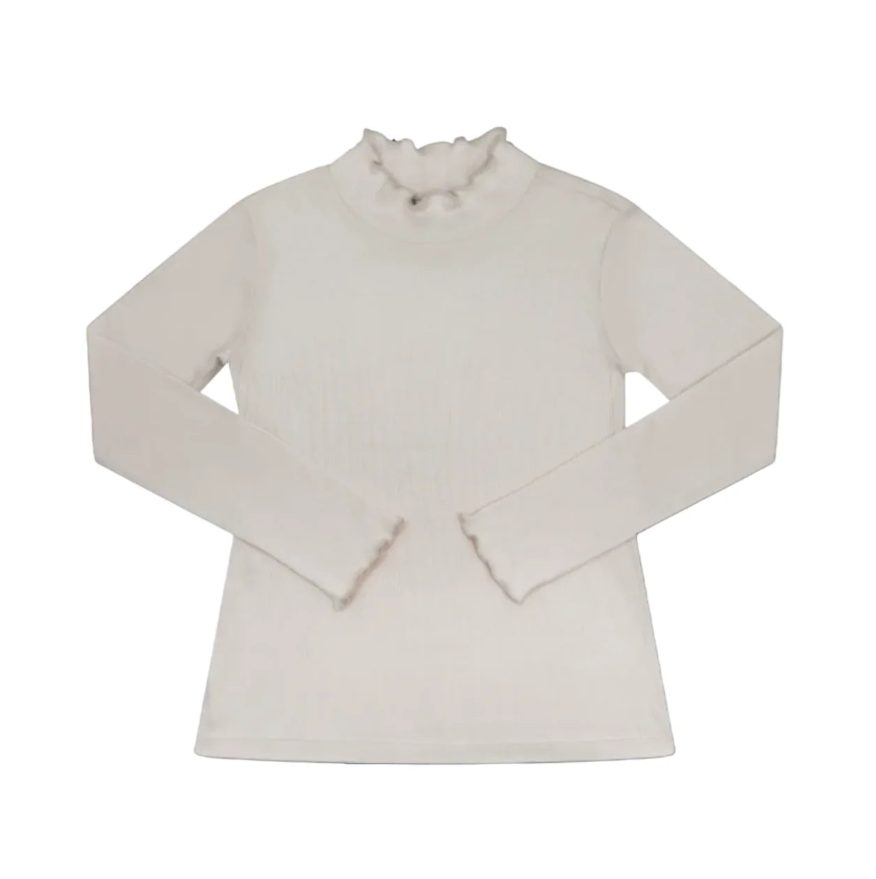 Remi Ribbed Turtleneck- Champbell Cream