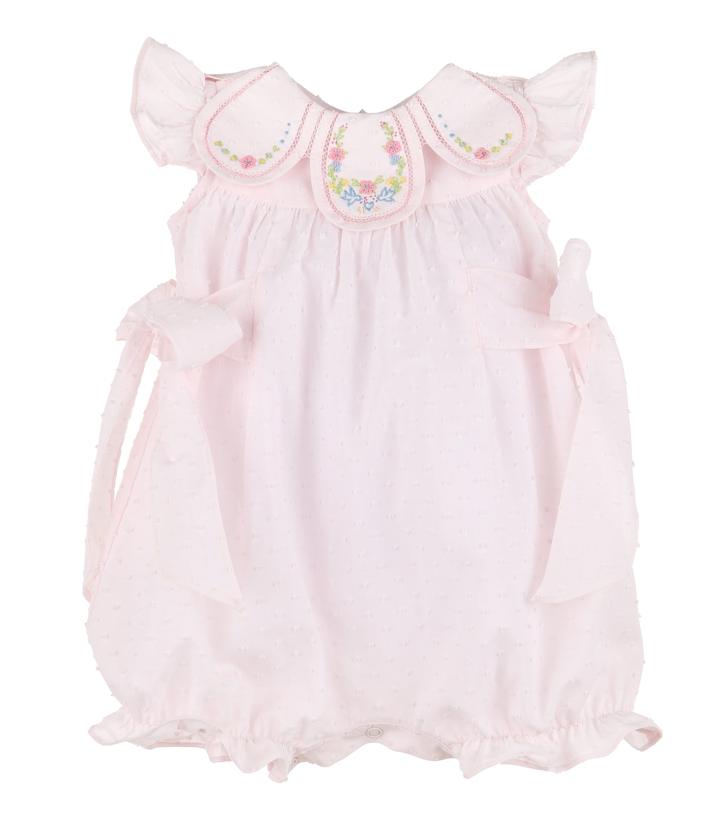 Dotted Petal Playsuit - Pink