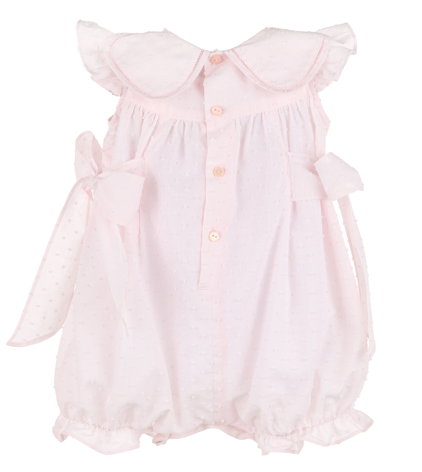Dotted Petal Playsuit - Pink