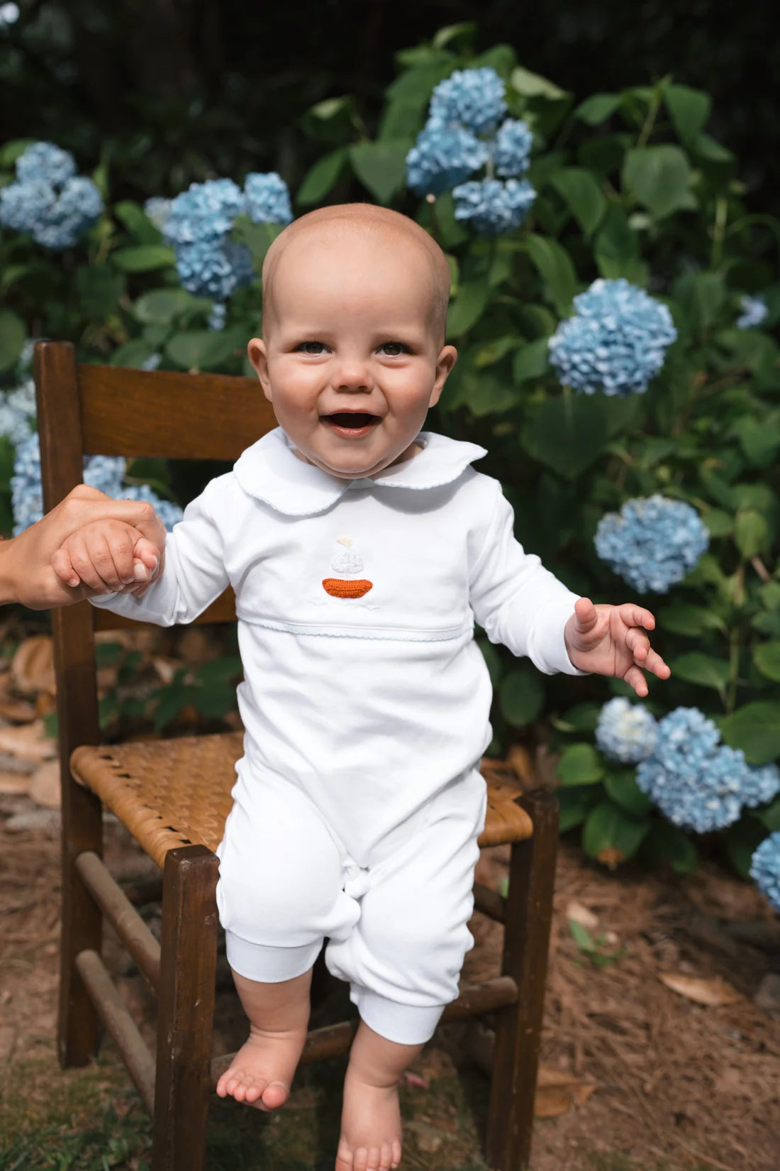 Crochet Playsuit - Sailboat