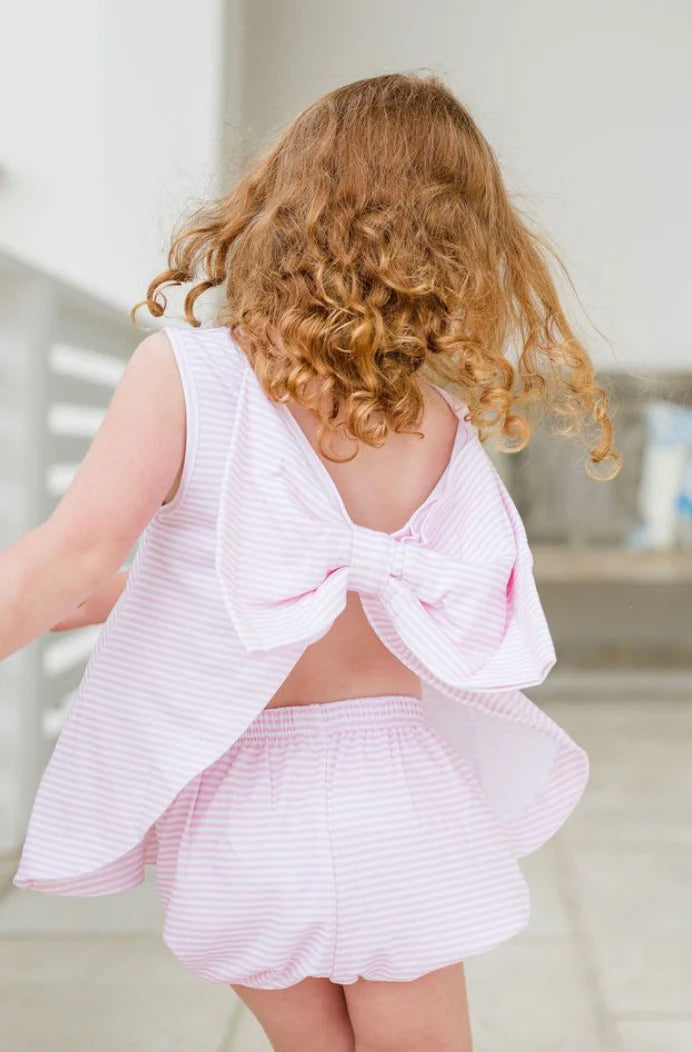 Lottie Bloomer Set Light Pink Stripe