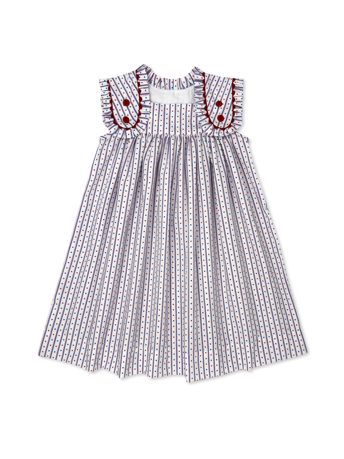 Frances Flap Dress - All American Raleigh Red