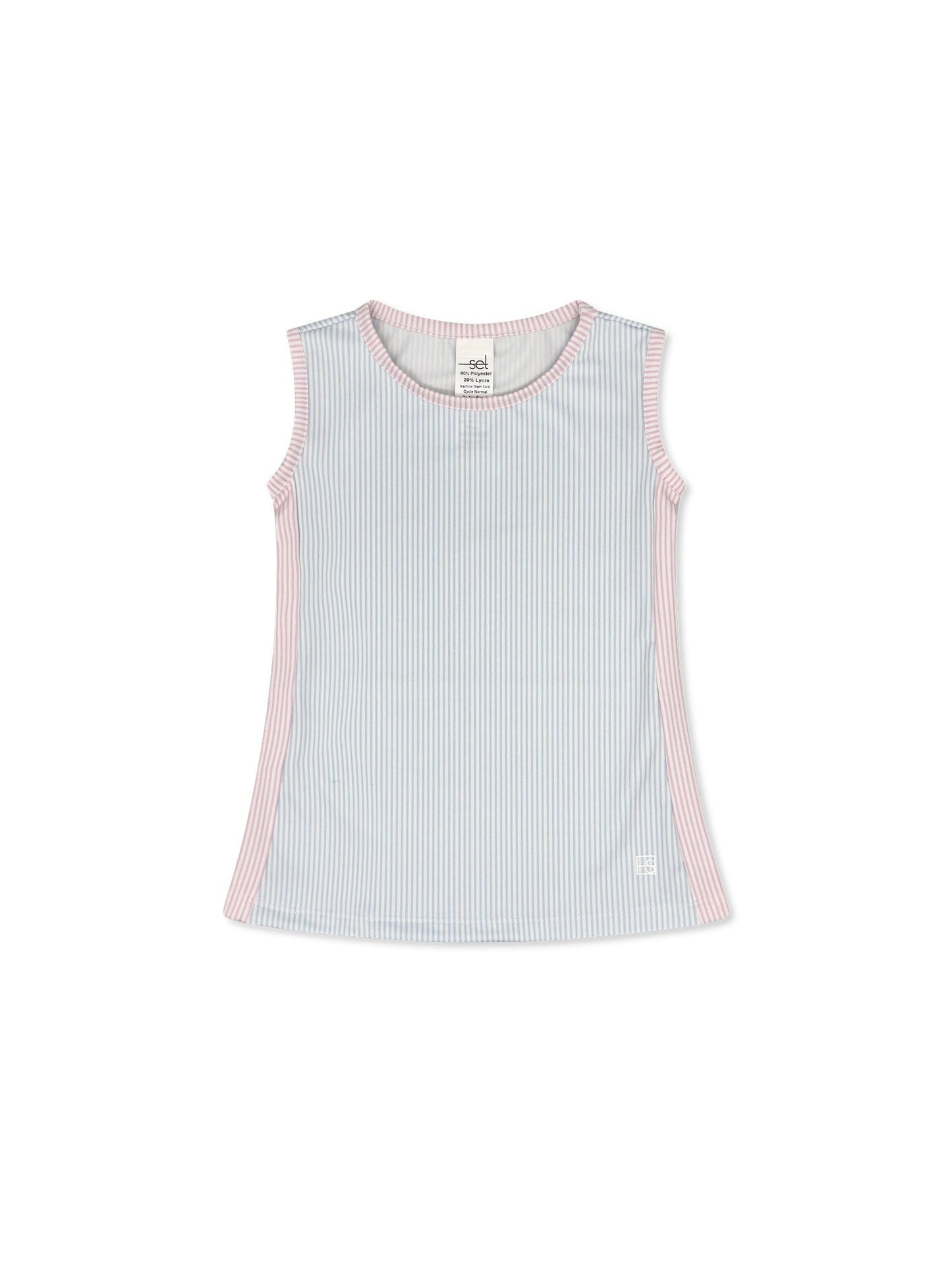 Maddy Tank - Cotton Candy Blue/Pink Stripe