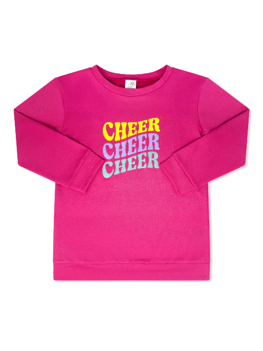 Emma Sweatshirt - Strawberry Pink Cheer