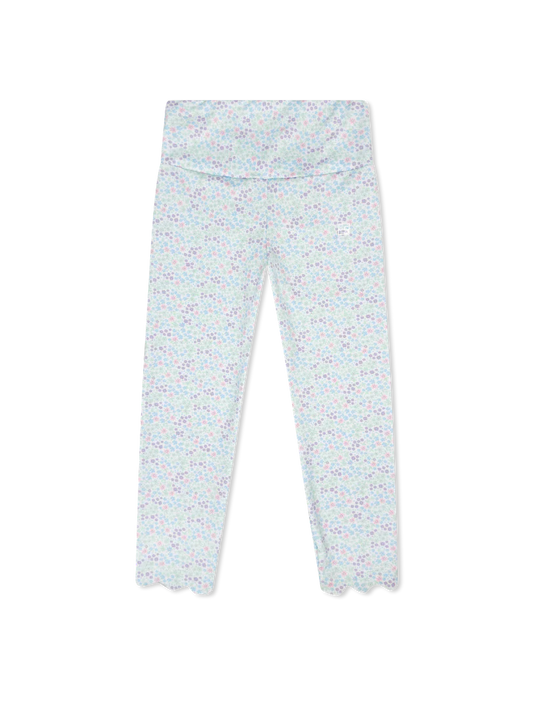 Sadie Scallop Legging - Frosted Floral