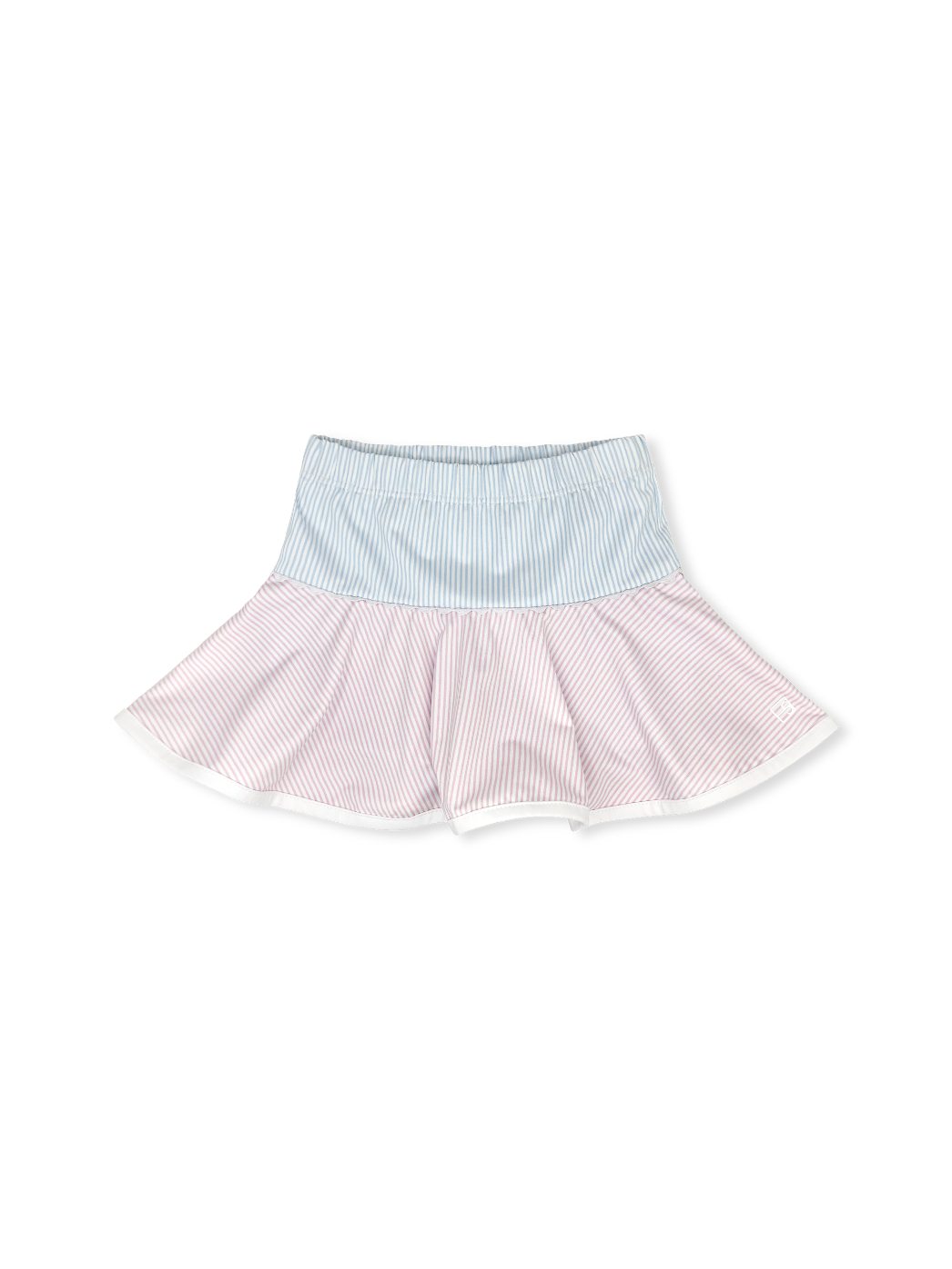 Quinn Skort - Cotton Candy Pink/Blue Ministripe